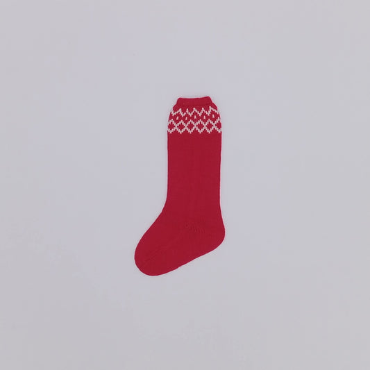 Rahigo Boys Red Knitted Socks AW25