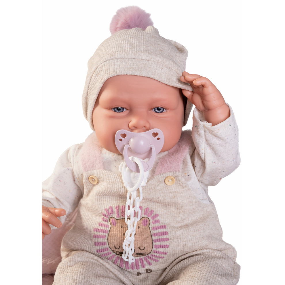 Antonio Juan Babydoo Doll - Poseable Doll with Blanket 50cm