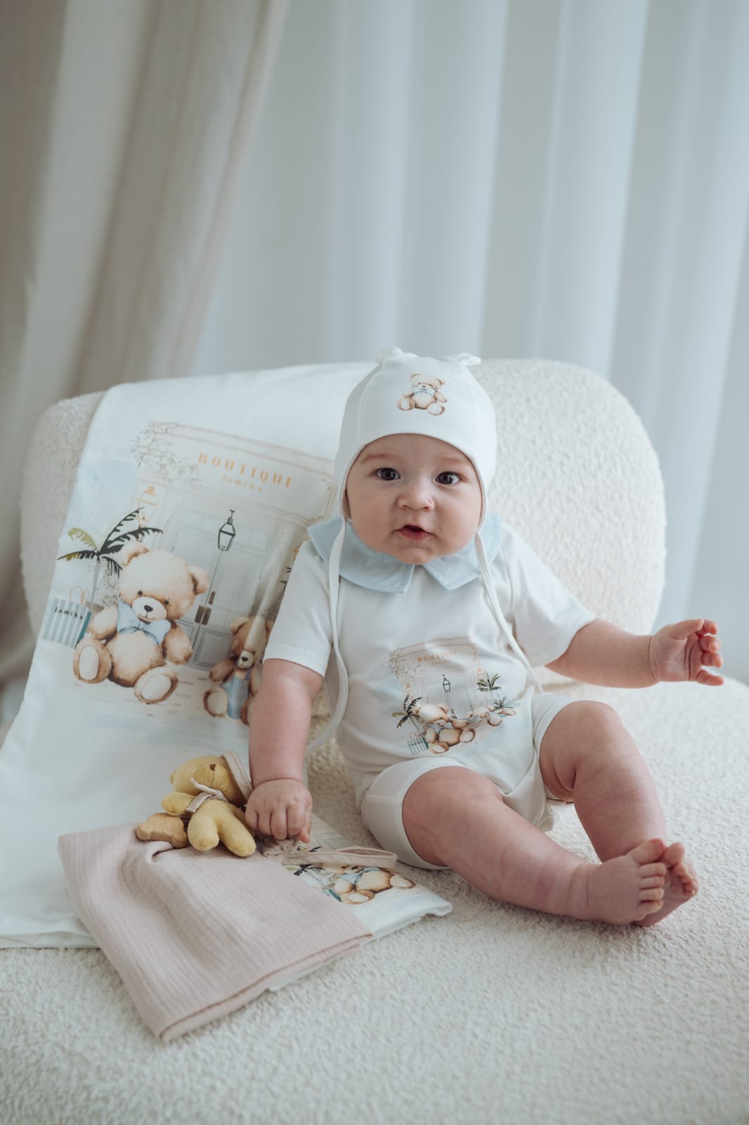 Baby Boys Bubuva Teddybear Romper