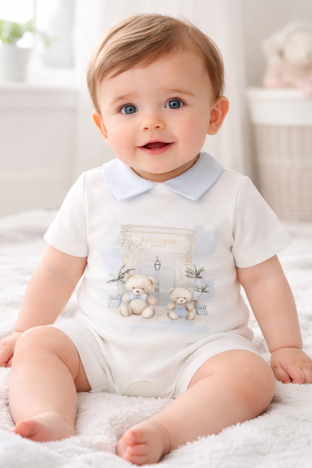 Baby Boys Bubuva Teddybear Romper