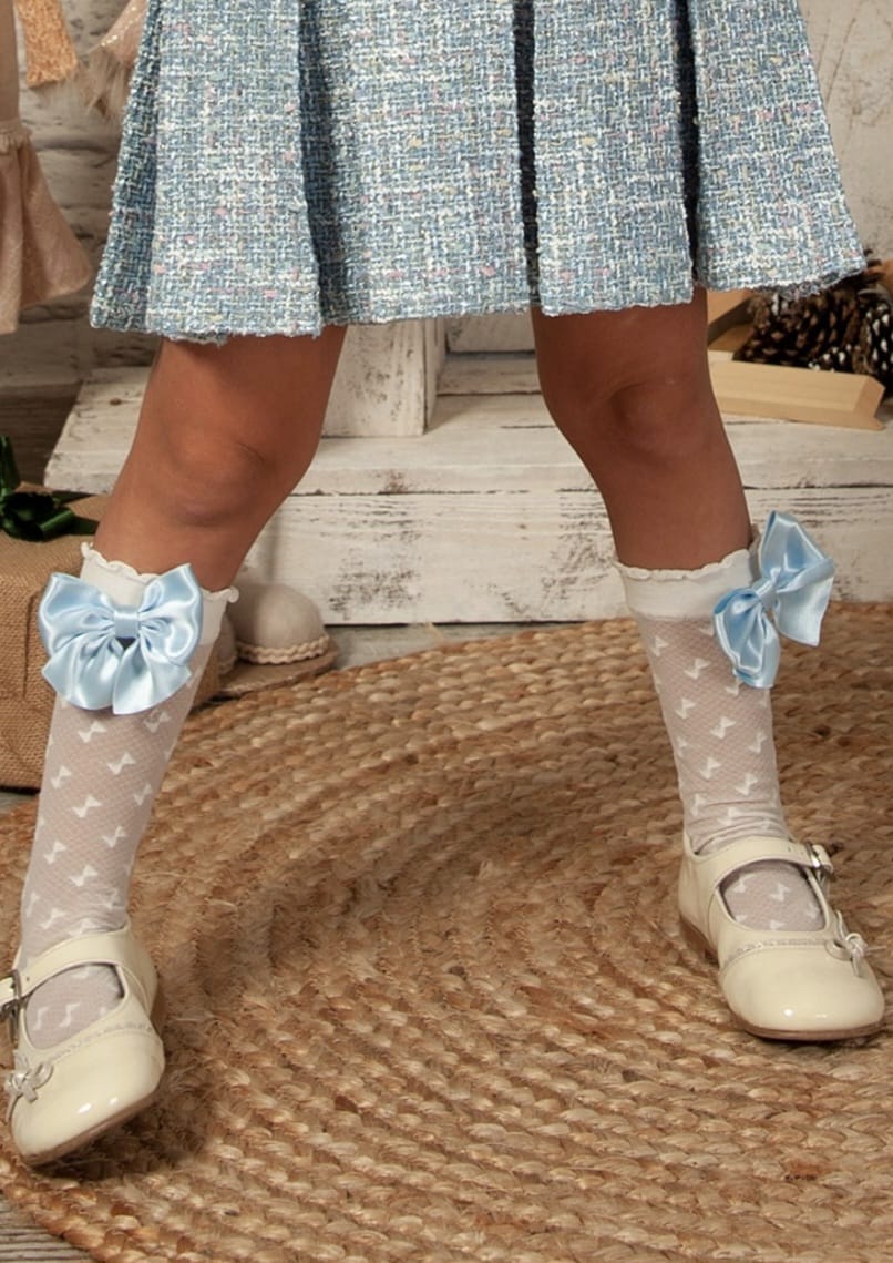 Sonata Handmade Socks SS26 (Any Colour Bow To Match Any Dress - Made to order)