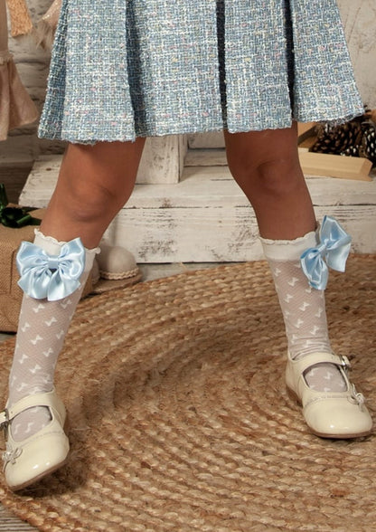 Sonata Handmade Socks SS26 (Any Colour Bow To Match Any Dress - Made to order)