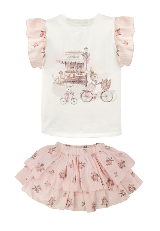 Girls Linao Top & Skirt Set