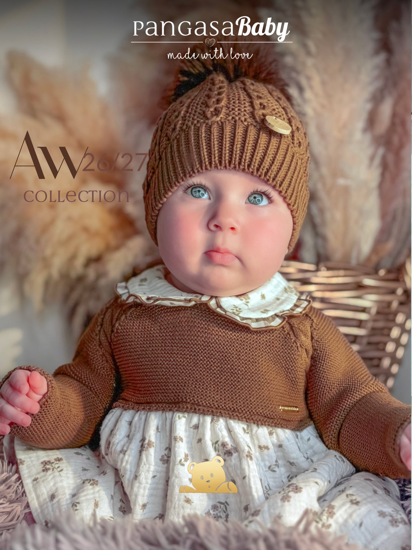Pangasa Baby Chocolate Dress & Knickers ~ AW26 Preorder