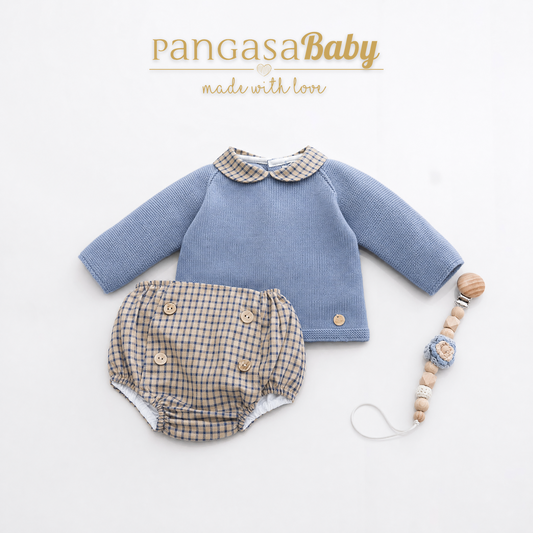 Pangasa Baby Boys Brume Knitted Jumper & Jam Pant Set  ~ AW26 Preorder