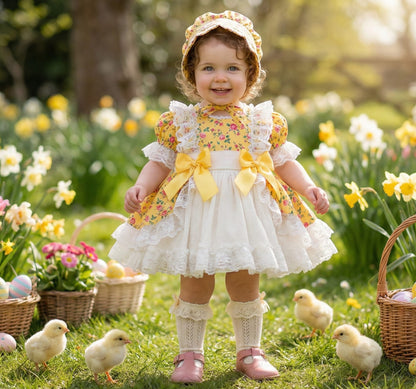 Sonata Girls Primrose Spring Dress SS26 (Made to order)