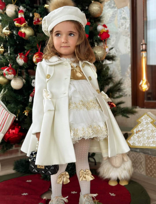 Cream Handmade Traditional Sonata Coat AW (Made to order)