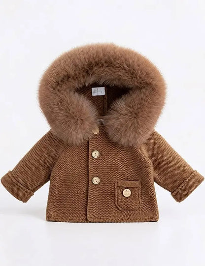 Pangasa Baby Luxury Fur Jacket Chocolate - Preorder