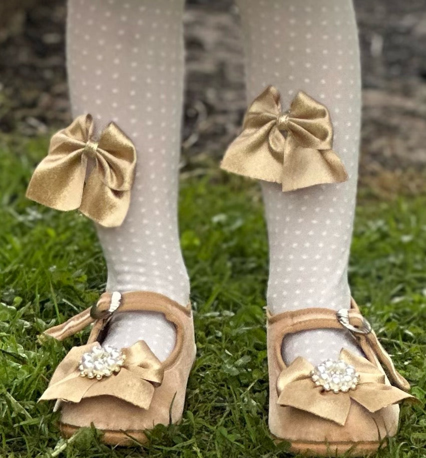 Girls Camel Shoes AW (Made to order)