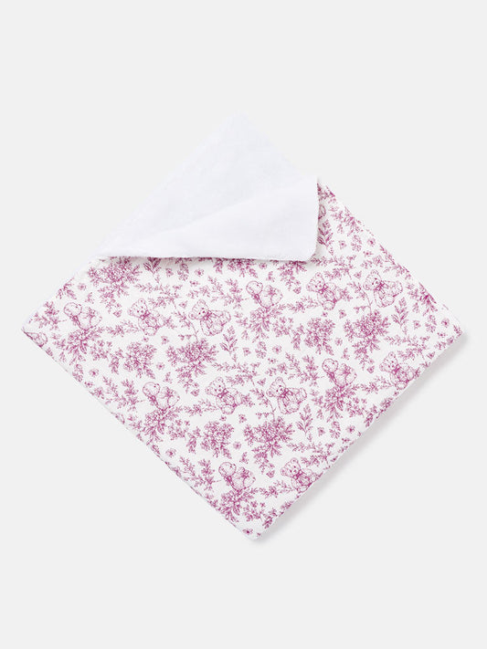 Baby Girls Cherry Red Teddy Blanket