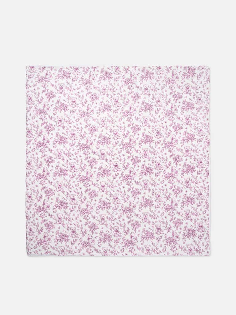 Baby Girls Cherry Red Teddy Blanket