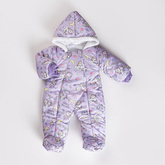 Girls Unicorn Snowsuit
